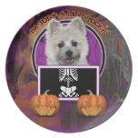 Halloween - Just a Lil Spooky - Cairn - Teddy Bear Dinner Plates