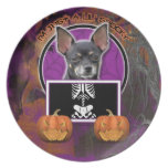 Halloween - Just a Lil Spooky Chihuahua - Isabella Party Plate