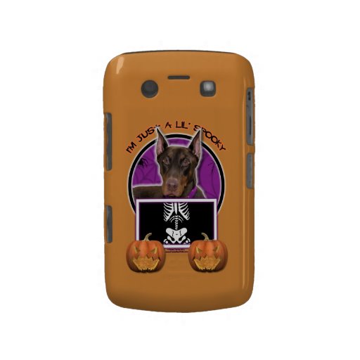 Halloween - Just a Lil Spooky - Doberman - Rocky Blackberry Cases