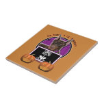 Halloween - Just a Lil Spooky - Doberman - Rocky Ceramic Tile