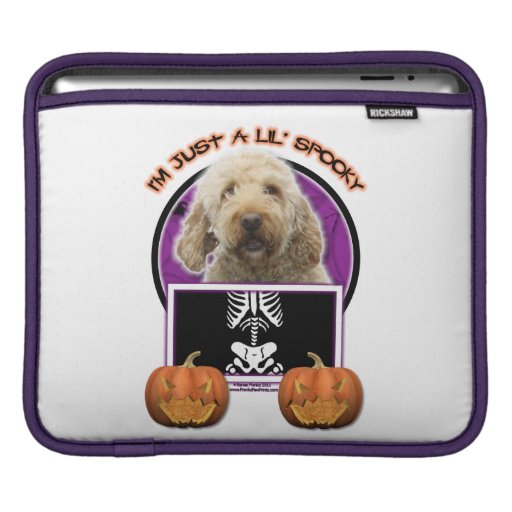 Halloween - Just a Lil Spooky - GoldenDoodle Sleeves For iPads