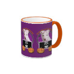 Halloween - Just a Lil Spooky - Pitbull Puppy Coffee Mugs