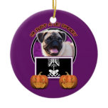 Halloween - Just a Lil Spooky - Pug Ornament