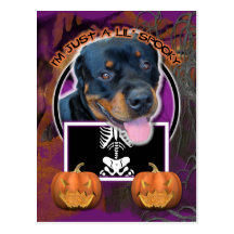 Halloween - Just a Lil Spooky - Rottweiler Post Cards