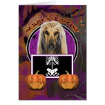 Halloween - juste un Lil éffrayant - Afghan Cartes De Vœux
