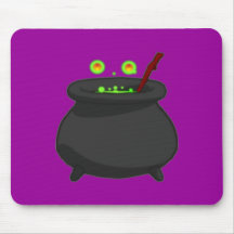 Halloween Kessel cauldron Mauspad