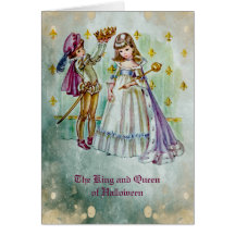 Halloween  King and Queen - Children in Costume. Card