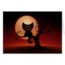 Halloween Kitten Greeting Cards
