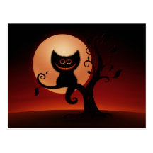 Halloween Kitten Post Card