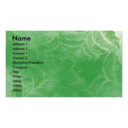 Halloween Kitty Business Card