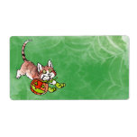 Halloween Kitty Shipping Label