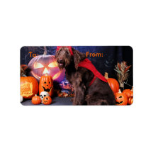 Halloween - LabraDoodle - Max Personalized Address Labels