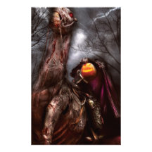 Halloween - le cavalier sans tête motifs pour papier à lettre