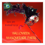 HALLOWEEN MASQUERADE PARTY, Red Invite