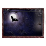 Halloween/modèle gothique de batte de pleine lune cartes de vœux