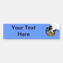 Halloween Monster Group Bumper Sticker