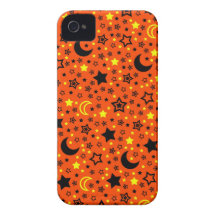 Halloween Moon & Stars iPhone 4 Case-Mate Case
