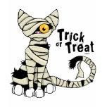 Halloween Mummy Cat Trick or Treat T-Shirt