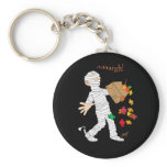 Halloween mummy  costume with candy bag. keychains