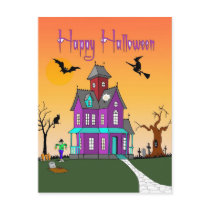 Halloween Neighbourhood Post Card