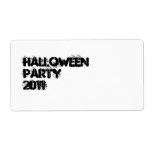 Halloween Party 2011. Black and White. Custom Shipping Labels