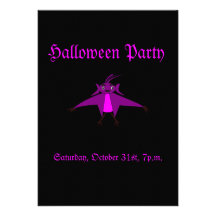 Halloween Party Flying Monster Invitation
