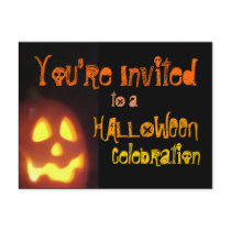 Halloween Party Invitation Postcard