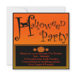 Halloween party invite invitations