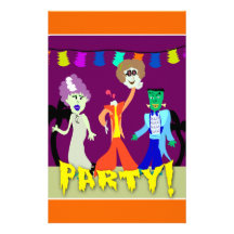 Halloween Party! Stationery Paper