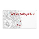 Halloween Party Thank You Gift Tags Custom Shipping Labels