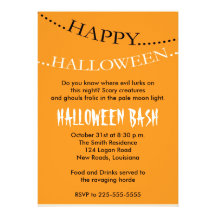 Halloween Personalized Announcements