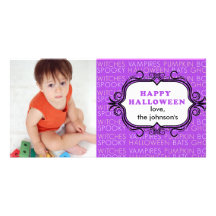 Halloween Photo Card Template