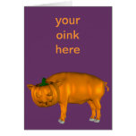 Halloween pig card