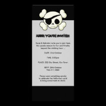Halloween Pirate Invitation invitations
