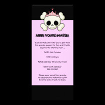 Halloween Pirate Princess Invitation invitations