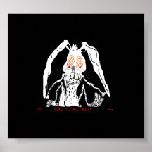Halloween Poster Follow the White Rabbit by:da'vy