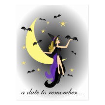 Halloween Princess Postcard