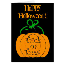 Halloween pumpkin - Card