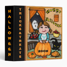 Halloween Pumpkin Carving Scrapbook Binder