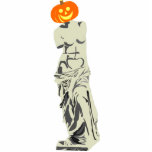 Halloween Pumpkin Mouse and Cats Photo Sculpture