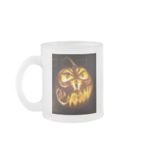 Halloween Pumpkin on Flames Coffee Mug