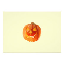 Halloween Pumpkin Personalized Invitations