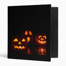 Halloween Pumpkin Scare Vinyl Binder