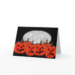 halloween pumpkin template cards