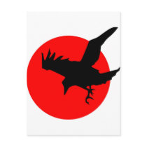 Halloween Raven Post Card