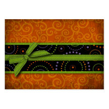 Halloween Reminder Notecard Business Card