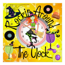 Halloween Rockin' Around the Clock Party - SRF Custom Invitations