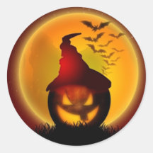 Halloween Round Stickers