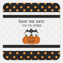 Halloween Save the date Stickers