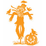 Halloween Scarecrow Silhouette T Shirt